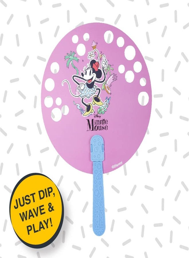 Bubble Magic FanBubs Minnie Mouse Theme|Thick Viscous Concentrate Solution Pouches with HandFan|Just Dip, Wave& Play|Bubble Maker|Birthday&Return Gifts for Kids 3yrs+|Outdoor Indoor Toy|Made in India - Image 2